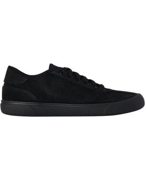 The Row Suede Lace-Up Sneakers - Black