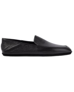 John Lobb Tyne Suede Loafers - Black