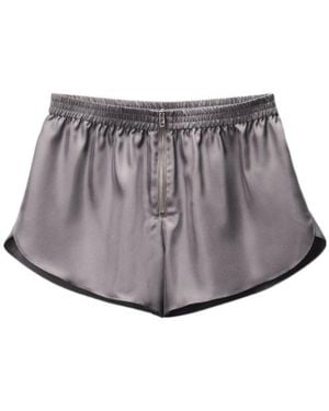 Alexander Wang Zip Detailed Track Shorts - Gray