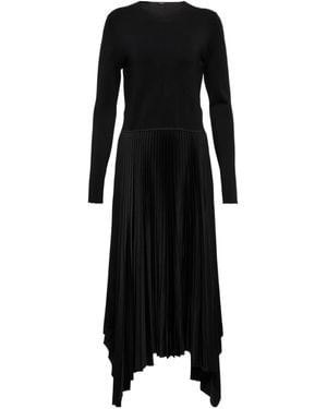 JOSEPH Deron Asymmetric Midi Dress - Black