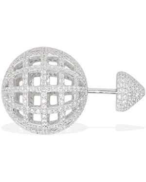 Apm Monaco Single Round Stud - White
