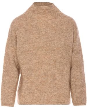 Max Mara Taro Long-Sleeved Knitted Jumper - Natural