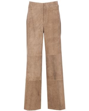 Arma High-Waisted Pants - Natural