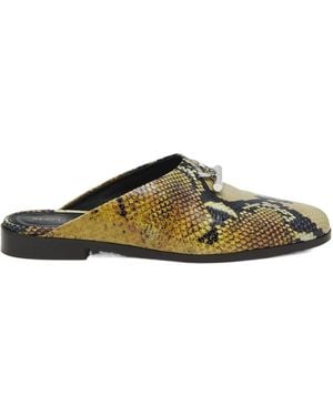 McQueen T-Bar Slip On Mule - Brown