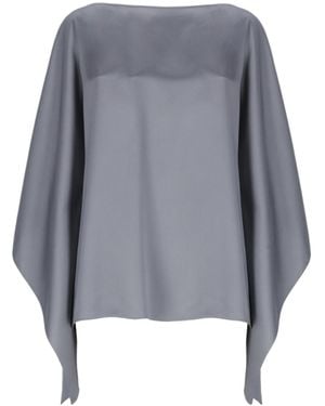 Lanvin Boat Neck Caftan Top - Gray