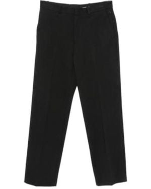 Calvin Klein Pressed-Crease Trousers - Black
