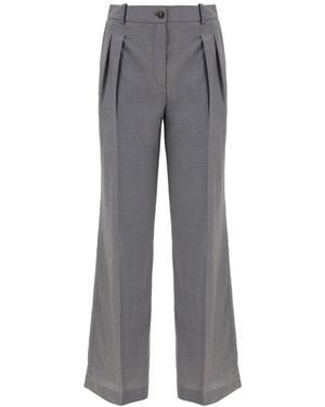 Loulou de Saison Sbiru Straight-Leg Trousers - Grey