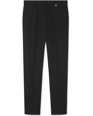 Versace Pleated Tailored Trousers - Black