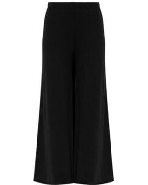 Lisa Yang Ainsley Wide-Leg Knitted Trousers - Black