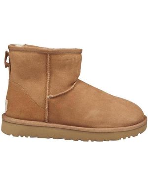 UGG Classic Mini Ii Logo-Patch Ankle Boots - Brown