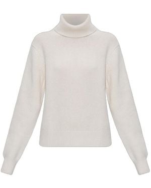 Anine Bing Roll-Neck Sweater - White