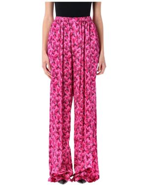 パンツ BALENCIAGA Woman Pants Pink 791750TQVX4 5803 Balenciaga Drawstring Track Pants | Pink | FARFETCH