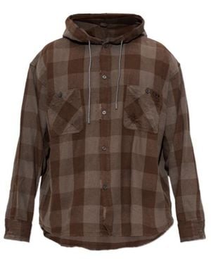 DIESEL Plaid Shirt - Brown