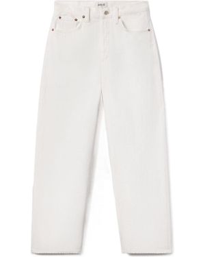 Agolde Henson Mid-Rise Relaxed Fit Jeans - White
