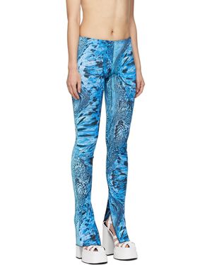 Blumarine Snake Casual Trousers - Blue