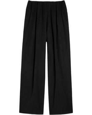 KHAITE Pleated Waist Pants - Black