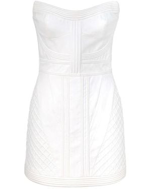 Zimmermann Rebellion Corded Corset Dress - White
