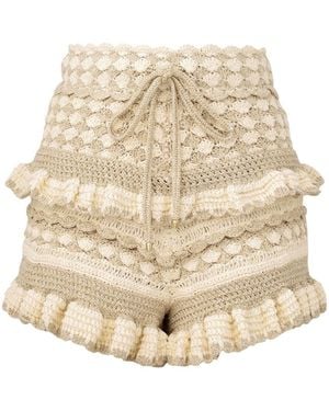 Zimmermann Wanderlust Crochet Short - Natural