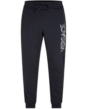 Versace Logo Track Pants - Blue