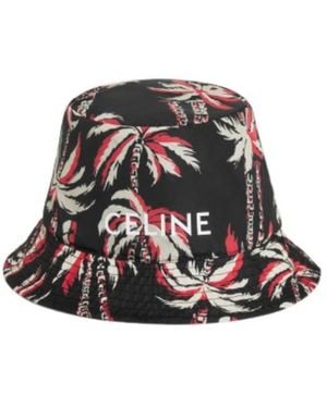 Celine Palm Tree Bucket Hat - White