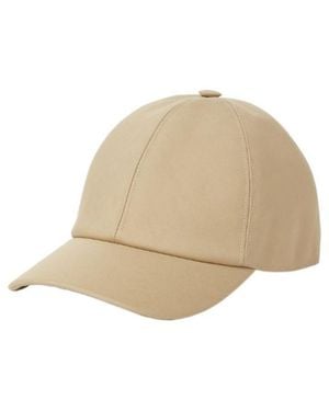 Fendi Logo Tape Jacquard Baseball Cap - Natural