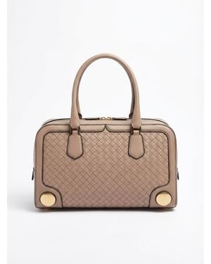 Bottega Veneta Double Handle Shoulder Bag - Natural