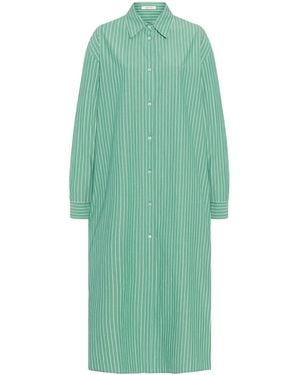 The Row Striped Shirt Dress - Green