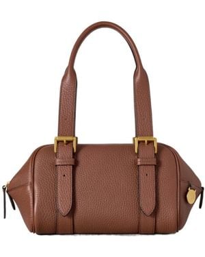 Mulberry Small Boston Top Handle Handbag - Brown