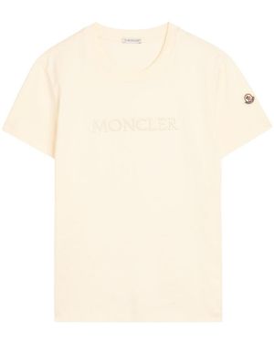Moncler Logo-Appliquéd Cotton T-Shirt - White