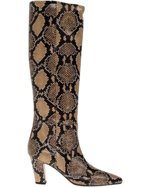 Aeyde Silva Patterned Heeled Boots - Brown