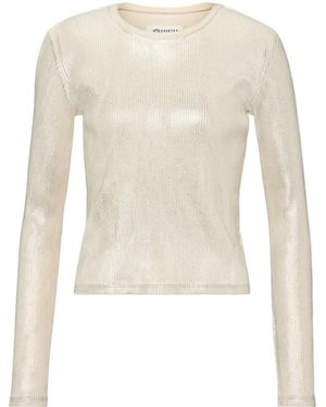 Maison Margiela Print Long-Sleeve Top - White