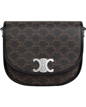 Celine Medium Besace Triomphe - Black