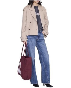 Anine Bing Canvas Tote Bag - Blue