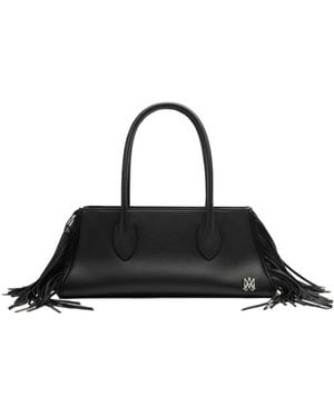 Amiri Fringe Honey 40 Shoulder Bag - Black