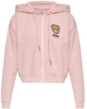 Moschino Underbear Zip Hoodie - Pink