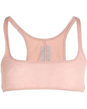 Rick Owens Solid Colour Sleeveless Cropped Top - Pink