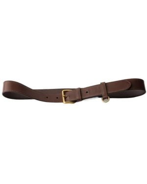 Prada Pin Buckle Fastened Belt-Looped Belt - White