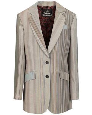 Vivienne Westwood Huddersfield Striped Blazer - Grey