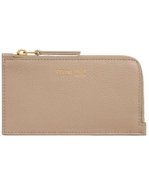 Celine Long Zipped Card Holder - Natural