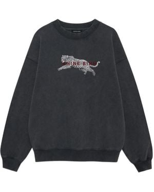 Anine Bing Long-Sleeved Sweatshirt - Black