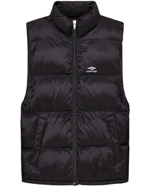 Balenciaga 3B 3B Sports Icon Puffer Vest - Black
