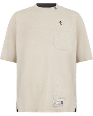 Maison Mihara Yasuhiro Color-Block Short-Sleeve T-Shirt - White
