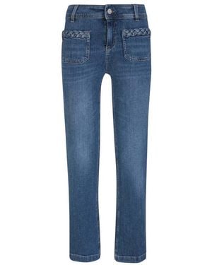 Liu Jo Bootcut Cropped Jeans - Blue