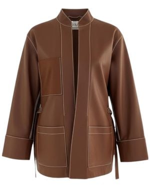 Loewe Long-Sleeved Casual Jacket - Brown