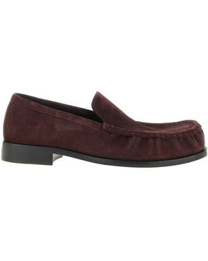 Dries Van Noten Pleated-Toe Loafers - Brown