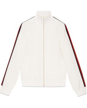 Gucci Fluid Drill Zip Jacket - Natural