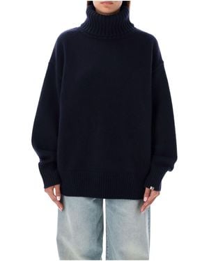 Extreme Cashmere Oversize Xtra Turtleneck Jumper - Blue