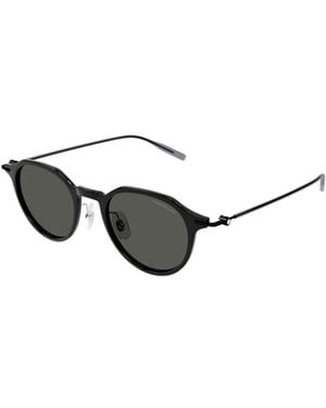 Montblanc Eyewear Round Frame Sunglasses - White