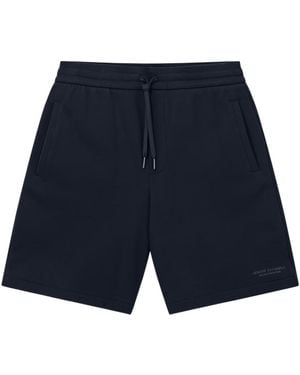 ARMANI EXCHANGE Logo Drawstring Shorts - Blue