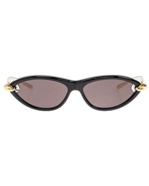 Bottega Veneta Knot Cat Eye Sunglasses - White